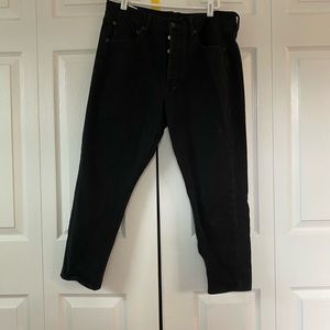 ✨Extra Cropped Black Mom Jeans ✨